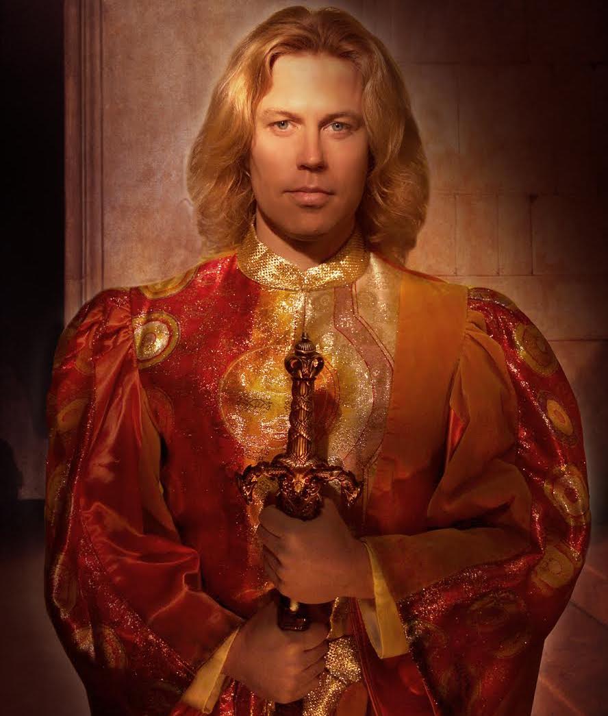 Thomas Truhitte in costume as a Wagnerian tenor